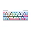 TECLADO | FANTECH | ATOM | X63 | MK611 | CABLEADO | (AME BLANCO) | SW-ROSIE