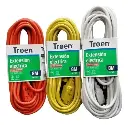 EXTENSION ELECTRICA | TROEN | 8MTS | CALIBRE 16AWG | MAXIMO 10 AMPER | NARANJA | AMARILLO | A136-R2723-8