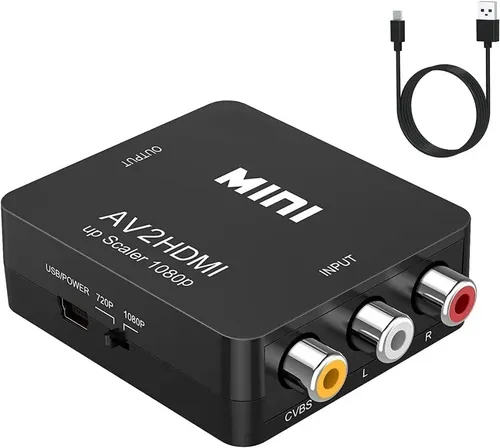 ADAPTADOR | CONVERTIDOR | SPIDERTEC | RCA (AV) A HDMI | 1080P | SPI-A47