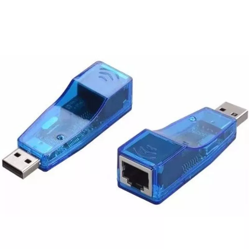 ADAPTADOR | LAN A USB | CAJA AZUL