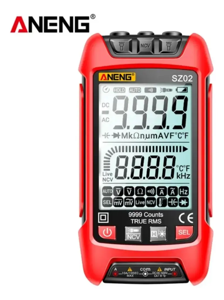 MULTIMETRO DIGITAL | ANENG | PANTALLA LCD | AUTOMATICO | SZ02