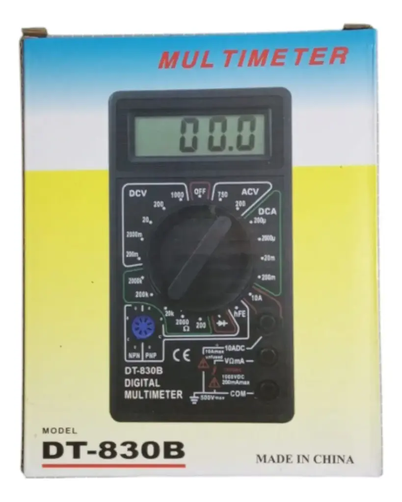MULTIMETRO DIGITAL | DT830B | SENCILLO | PRODUCTO OEM