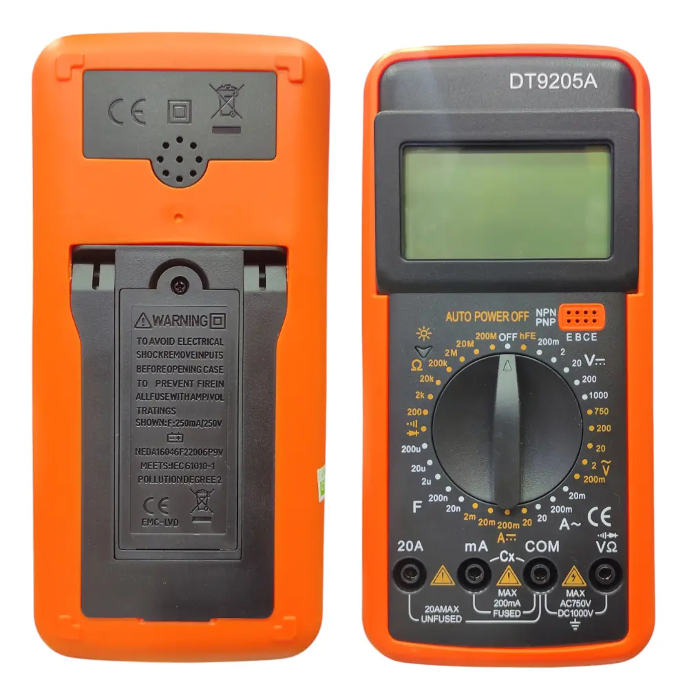MULTIMETRO DIGITAL | DT9205A | PRODUCTO OEM
