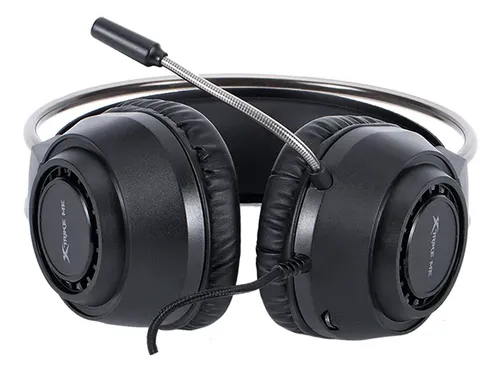 AUDIFONOS CON MICROFONO | GAMING | XTRIKE ME GH-513 | RGB | 2x3.5mm+1xUSB | 1x3.5mm | jack via splitter/PC/PS4/PS5/Xbox One | NEGRO  