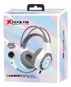 AUDIFONOS CON MICROFONO | GAMING | XTRIKE ME GH-515W  | 7 COLORS | ESTEREO | USB+2*3.5MM | BLANCO+GRIS