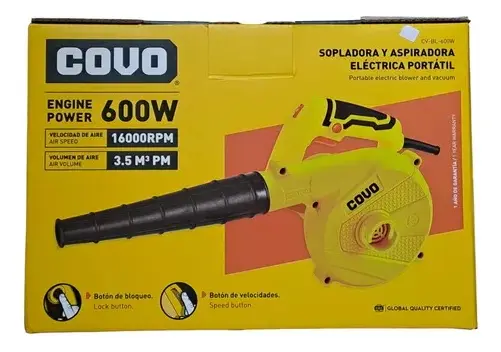 SOPLADORA Y ASPIRADORA | ELECTRICA PORTATIL | COVO | 600W | CV-BL-600W