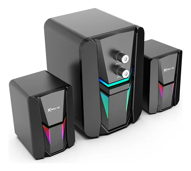 CORNETA 2.1 XTRIKE ME SK-612 7COLORS | 5W+3W*2 | DC5V1A | NEGRO