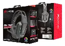 AUDIFONOS CON MICROFONO | GAMING | XTRIKE ME GH-712 | RGB | 2x3.5mm+1xUSB | 1x3.5mm | jack via splitter/PC/PS4/PS5/Xbox One | NEGRO