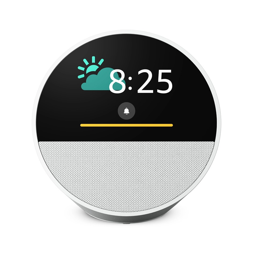 AMAZON | ALEXA | ECHO SPOT (2024) | RELOJ INTELIGENTE ALEXA | WIFI | BLUETOOTH | BLANCO