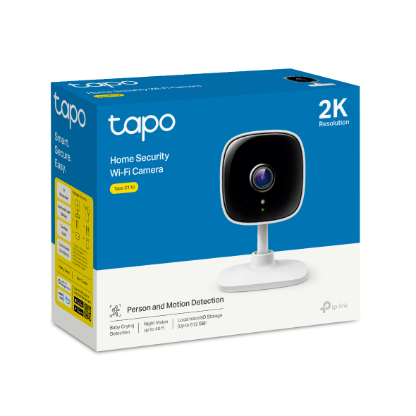 CAMARA | WIFI | TPLINK | TAPO-C110 | 2MP | 1080P | AUDIO BIDIRECCIONAL | VISION NOCTURNA