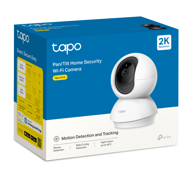 CAMARA | WIFI | TPLINK | TAPO-C210 | 2MP | 1080P | AUDIO BIDIRECCIONAL | 360º | VISION NOCTURNA