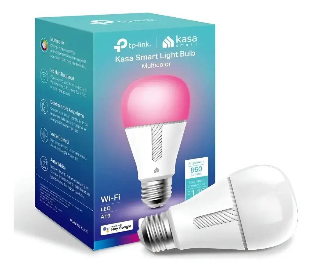 SMART BULB | TPLINK | WIFI | 2.4 GHZ | 120V | 60HZ | LED MULTICOLOR | ROSCA E26