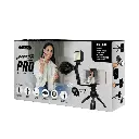 ARO DE LUZ | UNNO TEKNO | PRO VLOGGIN KIT | 7.4" | LED | PH1901BK