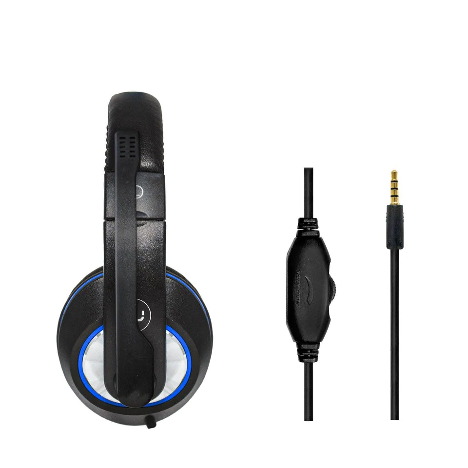 AUDIFONOS | UNNO TEKNO | ACE 14 | USB | MCROFONO | 3.5MM | BANDA AJUSTABLE | NEGROS | HS7214BL