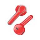 AUDIFONOS | UNNO TEKNO | HYPER TWS | MICROFONO | INALAMBRICO | ESTUCHE | BLUETOOTH 5.0 | ROJO | HS7507RD