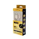 CABLE | UNNO TEKNO | LIGHTNING MACHO | USB MACHO | ACERO | INOXIDABLE | DORADO | CB4063GD