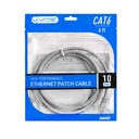CABLE | UNNO TEKNO | CONEXION ETHERNET | CAT 6 | 3MTS | GIGABIT ETHERNET | U|UTP | CALIBRE 26AWG | CB4306GY