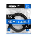 CABLE | UNNO TEKNO | HDMI - HDMI 2.1 | 8K | 1.8MT | NEGRO | CB4227BL