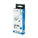 CABLE | UNNO TEKNO | LIGHTNING (IPHONE) | MACHO USB MACHO | 1 MT | BLANCO | CB4053WT