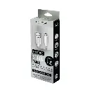 CABLE | UNNO TEKNO | MICRO USB - USB MACHO | ACERO INOXIDABLE | PLATEADO | CB4063SV