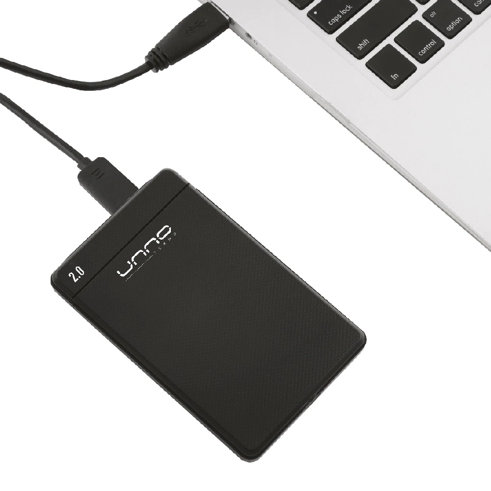CASE ENCLOSURE | DISCO DURO | UNNO TEKNO | 2.5" | SATA | USB 2.0 | EN3212BK