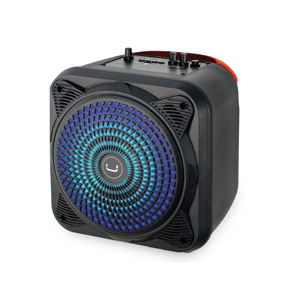 CORNETAS | UNNO TEKNO | SP9356BK | BEATBOX TWS | KARAOKE | BLUETOOTH | 1800W | 2200MAH | RGB | NEGRO