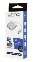 HUB MINI | UNNO TEKNO | 3 PUERTOS | HDMI 4K + USB 3.0 + PD | 60W | 3 AMP | HB1101SV