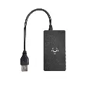 HUB MINI | UNNO TEKNO | 4 PUERTOS | USB 2.0 | HB1008BK