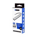 HUB MINI | UNNO TEKNO | 7 PUERTOS | TIPO C | HDMI 4K | USB A | USB C | SD | MICRO SD | HB1107SV