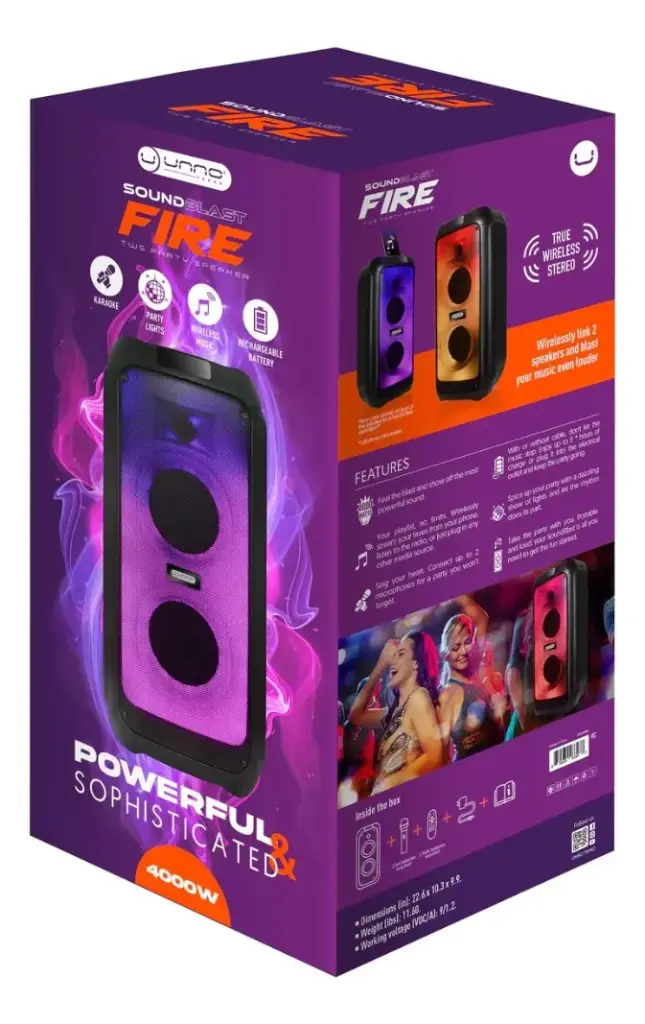 CORNETA UNNO TEKNO | SOUNDBLAST FIRE | SP9435BK