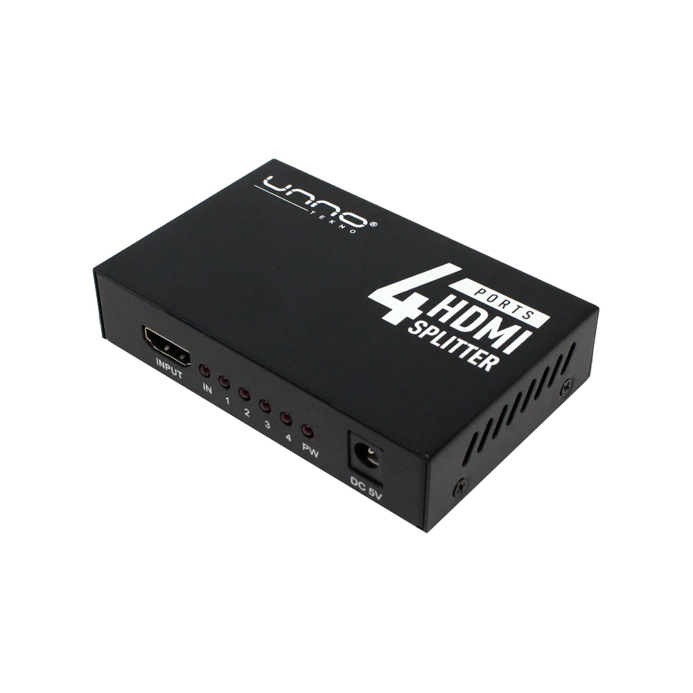 SPLITTER - SWITCH | UNNO TEKNO | HDMI 4K | 4PTOS | HB1205BK