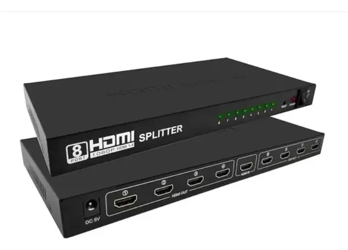 SPLITTER | ARGOM | HDMI | 8 EN 1 | 4K | ULTRA HD | FULL HD | 3D | 255MHZ | ARG-AV-5118
