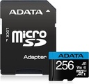 MEMORIA MICRO SD | ADATA | PREMIER | 256GB | MICROSD XC | UHS-I | CLASE 10 CON ADAPTADOR