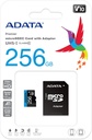 MEMORIA MICRO SD | ADATA | PREMIER | 256GB | MICROSD XC | UHS-I | CLASE 10 CON ADAPTADOR