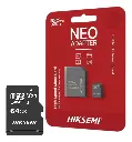 MEMORIA MICRO SD | HIKVISION | 64GB | NEO HIKSEMI | SDXC CLASE 10 | HS-TF-C1-64GB