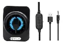 CORNETA UNNO TEKNO SP9025BK TECHNO ESTEREO 6W NEGRO LED