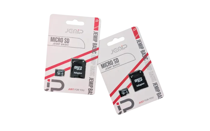 MEMORIA MICRO SD | JEMIP | 256GB | CLASE 10 | CON ADAPTADOR (EMPAQUE RETAIL)