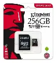 MEMORIA MICRO SD | KINGSTON | 256GB | CANVAS | SELECT CLASE A | C|ADAPTADOR