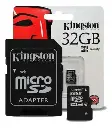 MEMORIA MICRO SD | KINGSTON | 32GB | CANVAS SELECT | CLASE 10 | C|ADAPTADOR