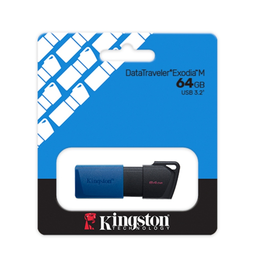 PENDRIVE | KINGSTON | 64GB | DATA TRAVELER | EXODIA M | USB 3.2 | DTXM | 64GB