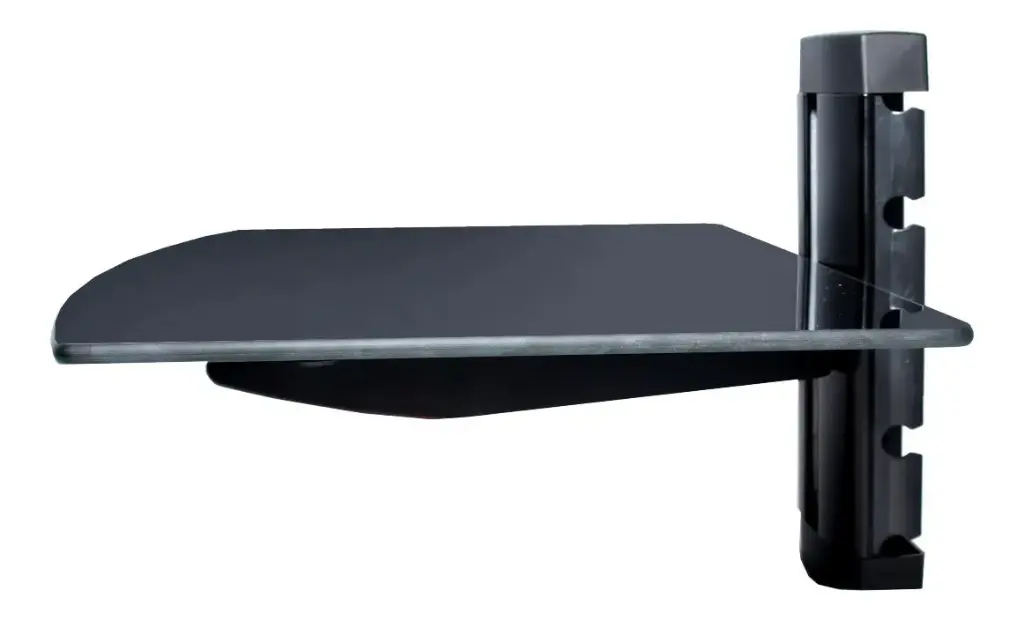 BASE DE PARED | UNNO TEKNO | REPISA MODULAR | VIDRIO TEMPLADO | 10KGS | TM8021BK