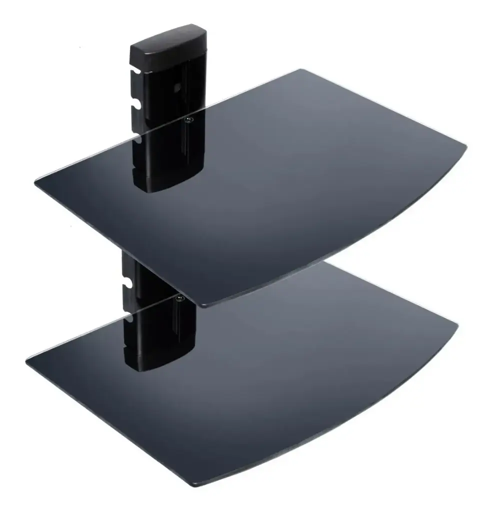 BASE DE PARED | UNNO TEKNO | REPISA MODULAR | VIDRIO TEMPLADO | 10KGS | TM8021BK