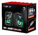 CORNETA2.0 GAMING XTRIKE ME SK-405 RGB | ESTEREO 2.0 | USB(POWER)+3.5MM | 2*3W | NEGRO  