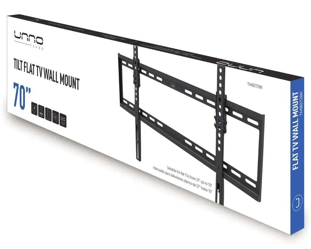 BASE PARED | UNNO TEKNO | TV PLANOS 70" | TM8072BK
