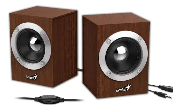 CORNETAS GENIUS SP-HF280 | 6W | 3.5MM | BLUETOOTH | CONTROL DE VOLUMEN | USB | MADERA