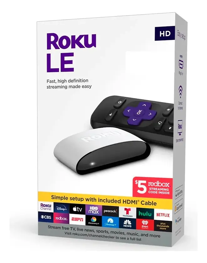 DISPOSITIVO STREAMING | ROKU | LE TVBOX | FHD | 1080P | HDMI | CONEXION WIFI | 3930S4