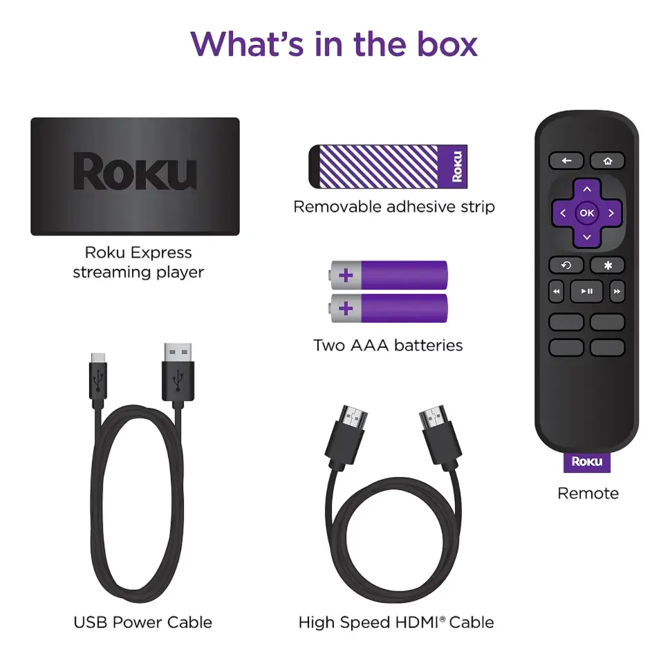 ROKU | EXPRESS | PUERTO HDMI | SALIDA HD | 1080P | CONEXION WIFI