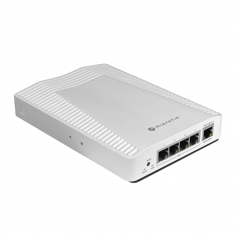 CLOUD ROUTER SWITCH | MIKROTIK | CRS304-4XG-IN | 4 PUERTOS | 1G | 2.5G | 5G | 10G | 1 PUERTO GIGABIT DUAL CORE | 1200MHZ | 512MB | RAM