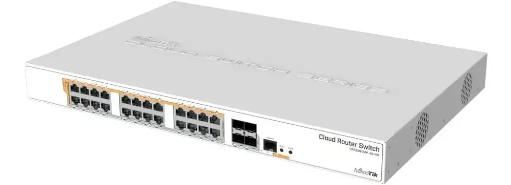 CLOUD ROUTER SWITCH | MIKROTIK | CRS328-24P-4S+RM | 24 PUERTOS | GIGABIT | POE PASIVO Y 802.3AF | CAPA 3 | ADMINISTRABLE