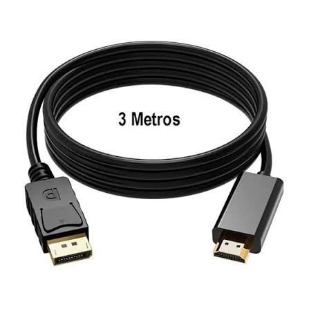 CABLE | DISPLAY PORT A HDMI | CALAX | 2K | 4K | 3 METROS | NEGRO
